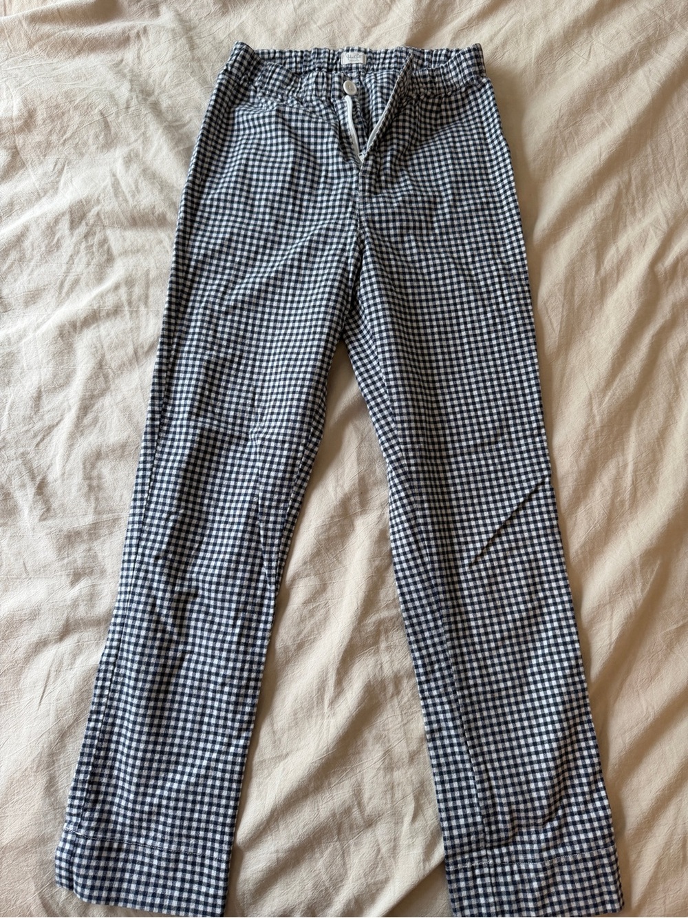 Brandy Melville Black and White Gingham Cropped Pants